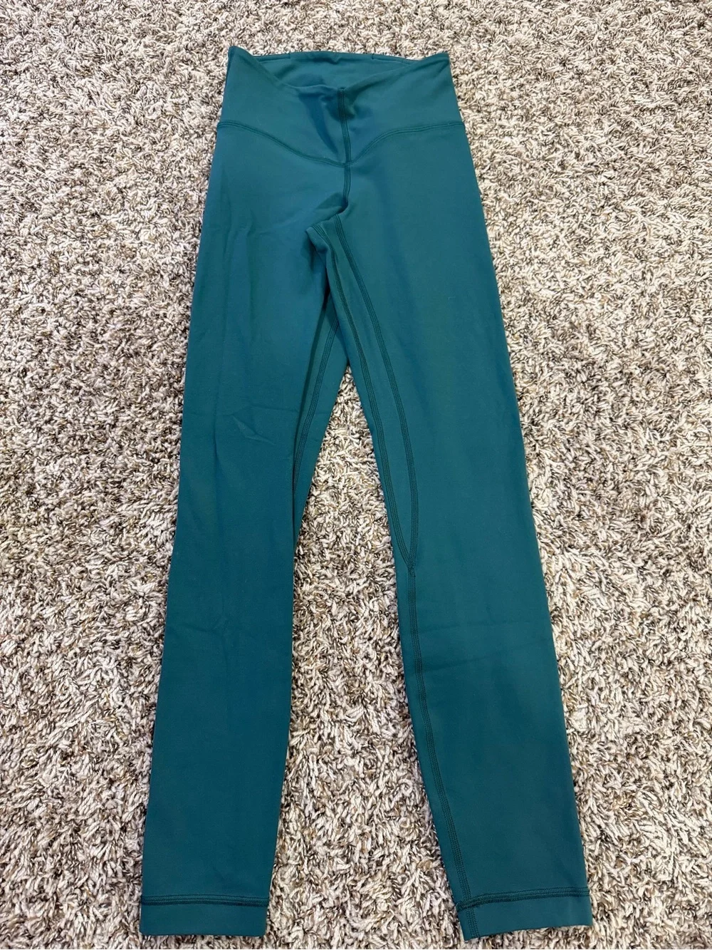 lululemon athletica women’s Deep Teal Green Performance Leggings